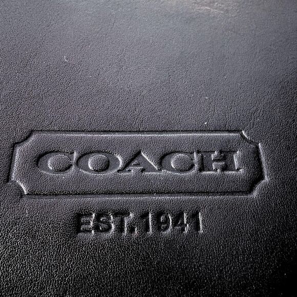 Vintage COACH Document Multi-Use Black Leather Portfolio - Picture 6 of 6